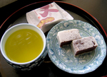 お茶ときんつば